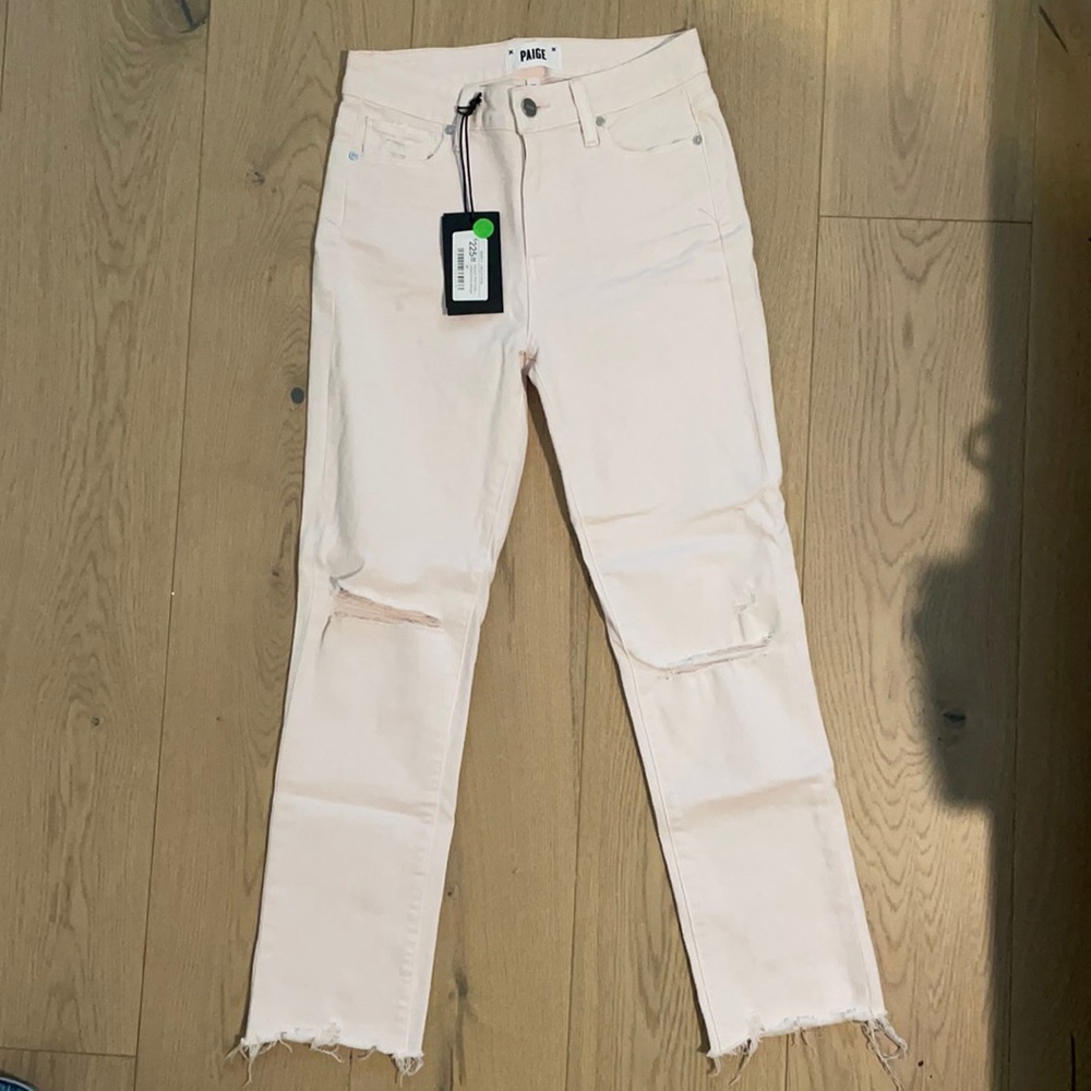 Paige denim 25 pale pink